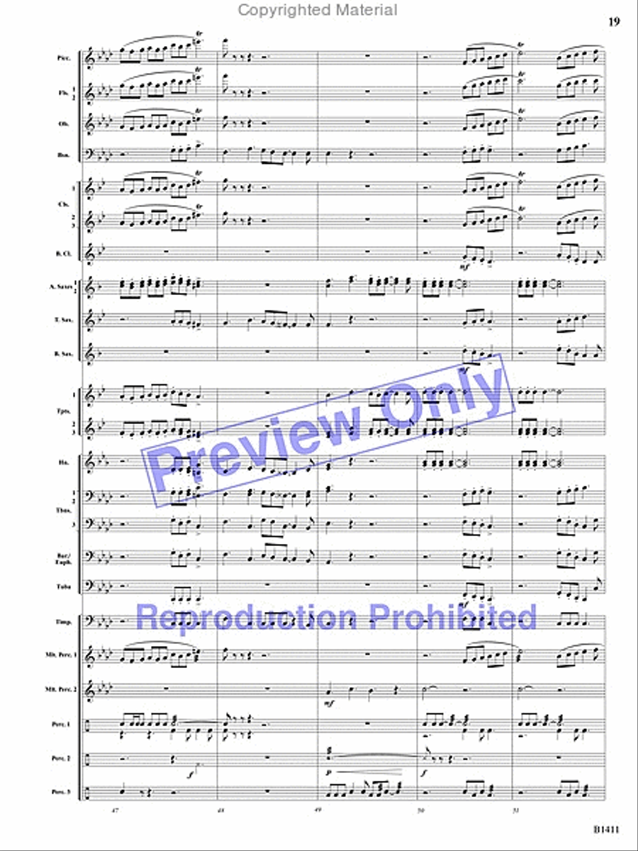 Pirates! Pirates! Concert Band scores gallery preview page 18