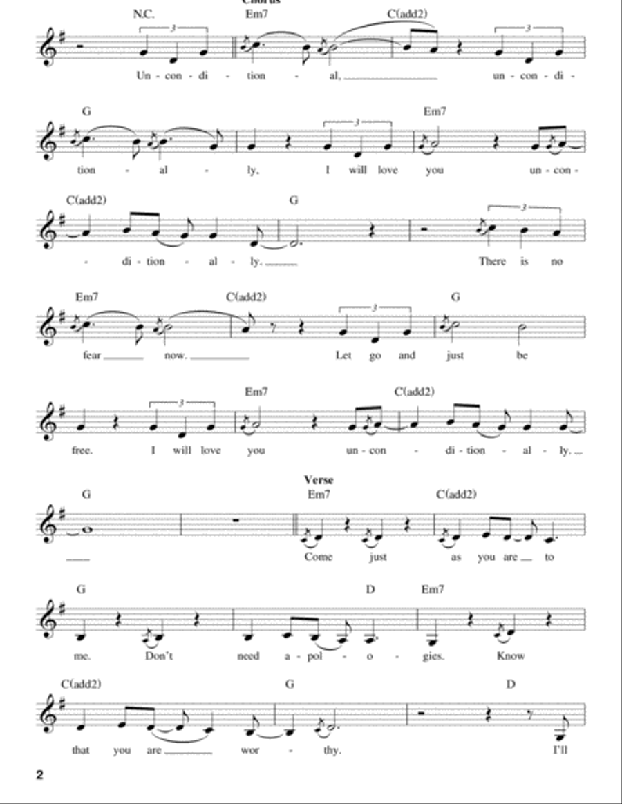 Unconditionally Voice scores gallery preview page 2