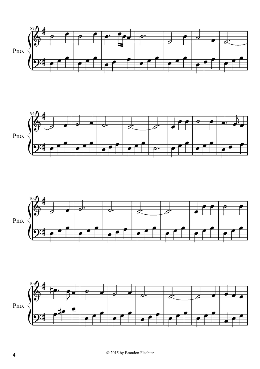Cobblestone Village Cobblestone Village Piano Solo scores gallery preview page 4