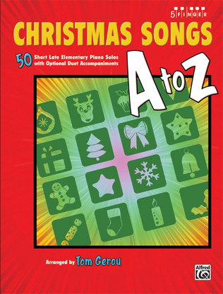 Book cover for Christmas Songs A to Z
