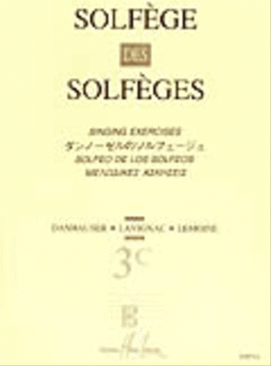 Solfege des Solfeges - Volume 3C sans accompagnement Score scores gallery preview page 1