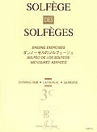 Book cover for Solfege des Solfeges - Volume 3C sans accompagnement