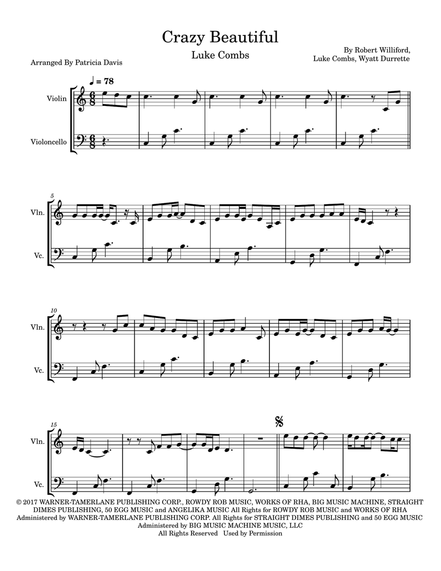Beautiful Crazy String Duet scores gallery preview page 2