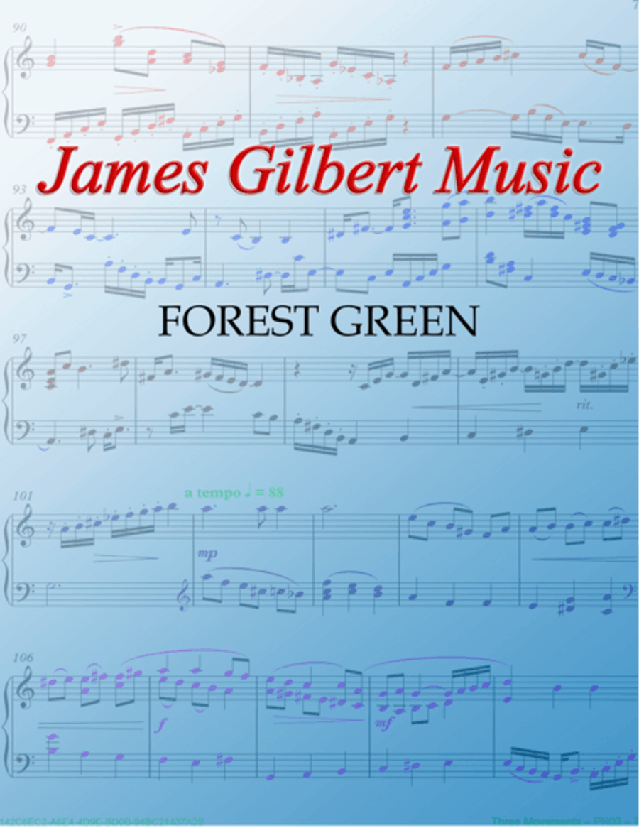 FOREST GREEN (O Little Town Of Bethlehem; I Sing The Almighty Power Of God) Small Ensemble scores gallery preview page 1