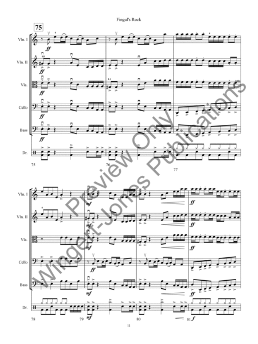 Fingal's Rock Fingal's Rock String Orchestra scores gallery preview page 14