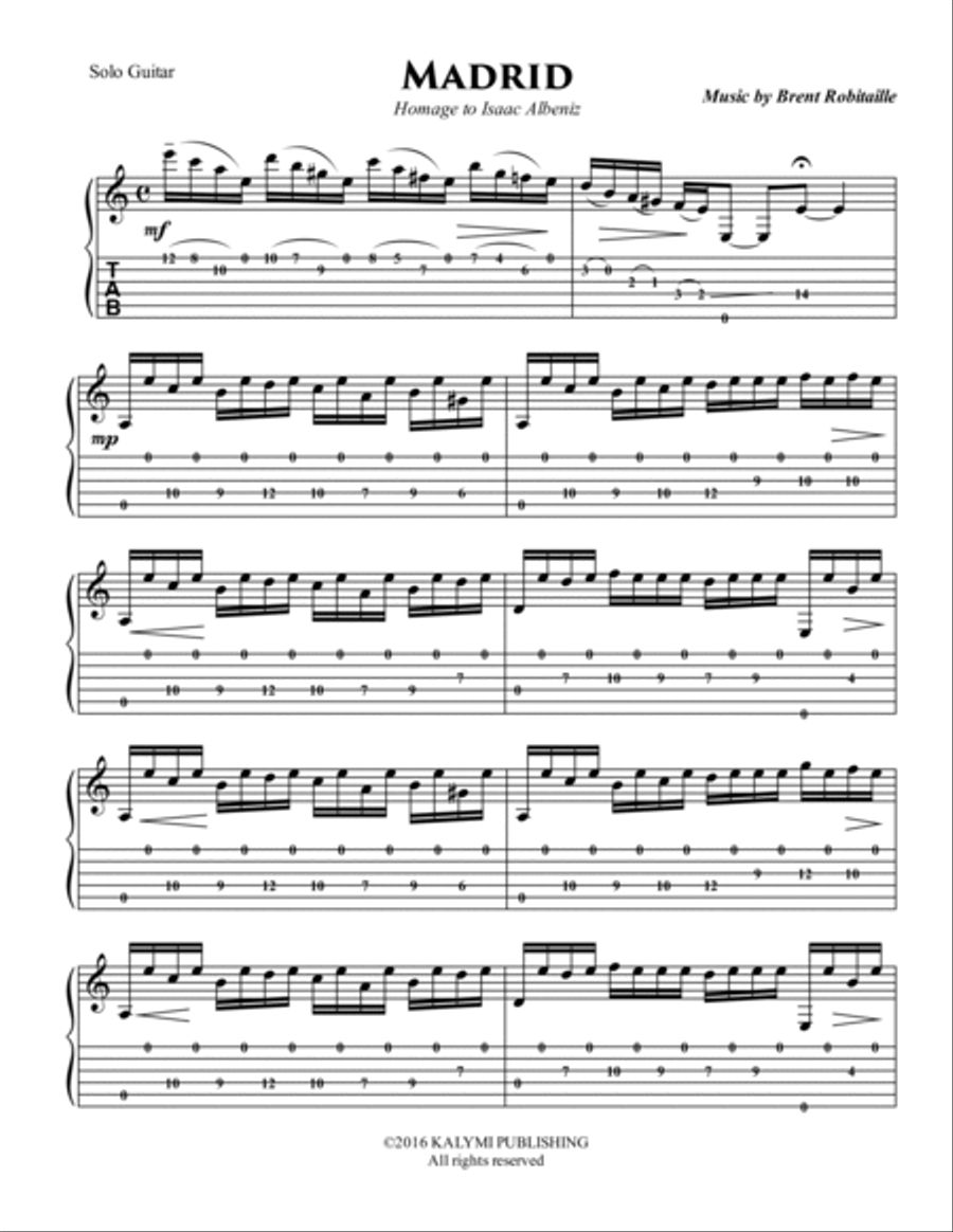 Madrid Classical Guitar scores gallery preview page 2