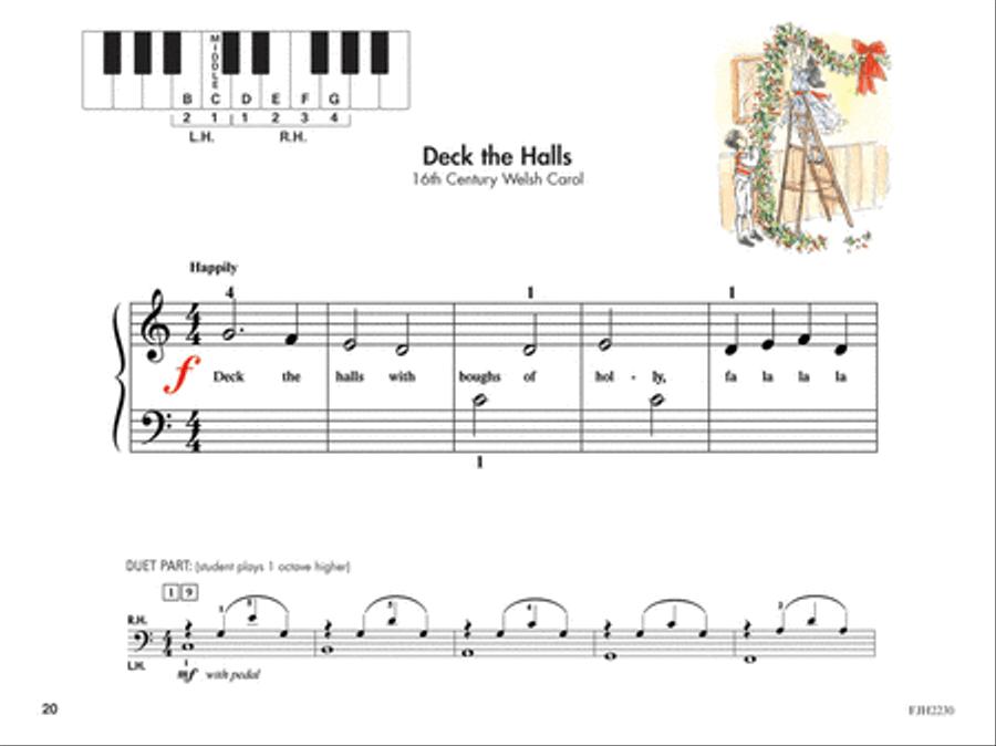 The All-In-One Approach to Succeeding at the Piano, Merry Christmas, Preparatory A Piano Method scores gallery preview page 4