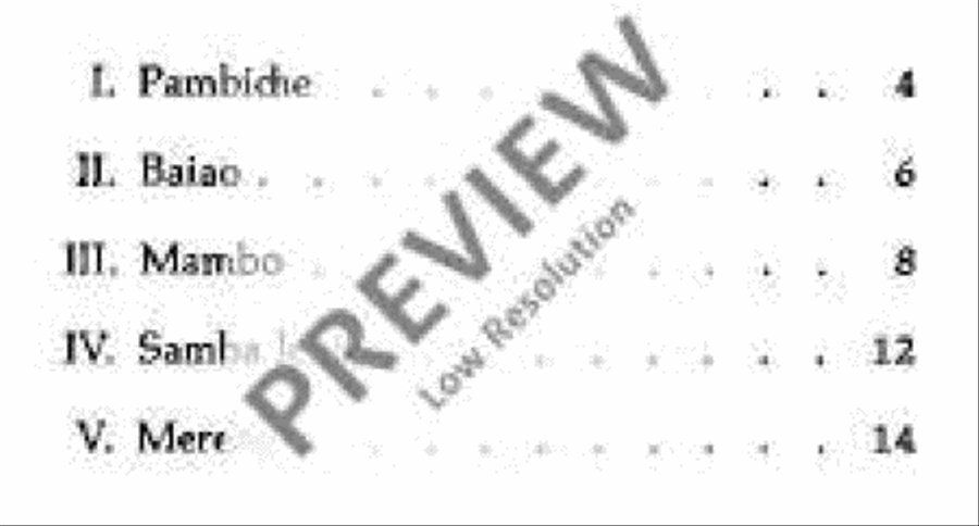 Five Exotic Dances Alto Saxophone scores gallery preview page 4