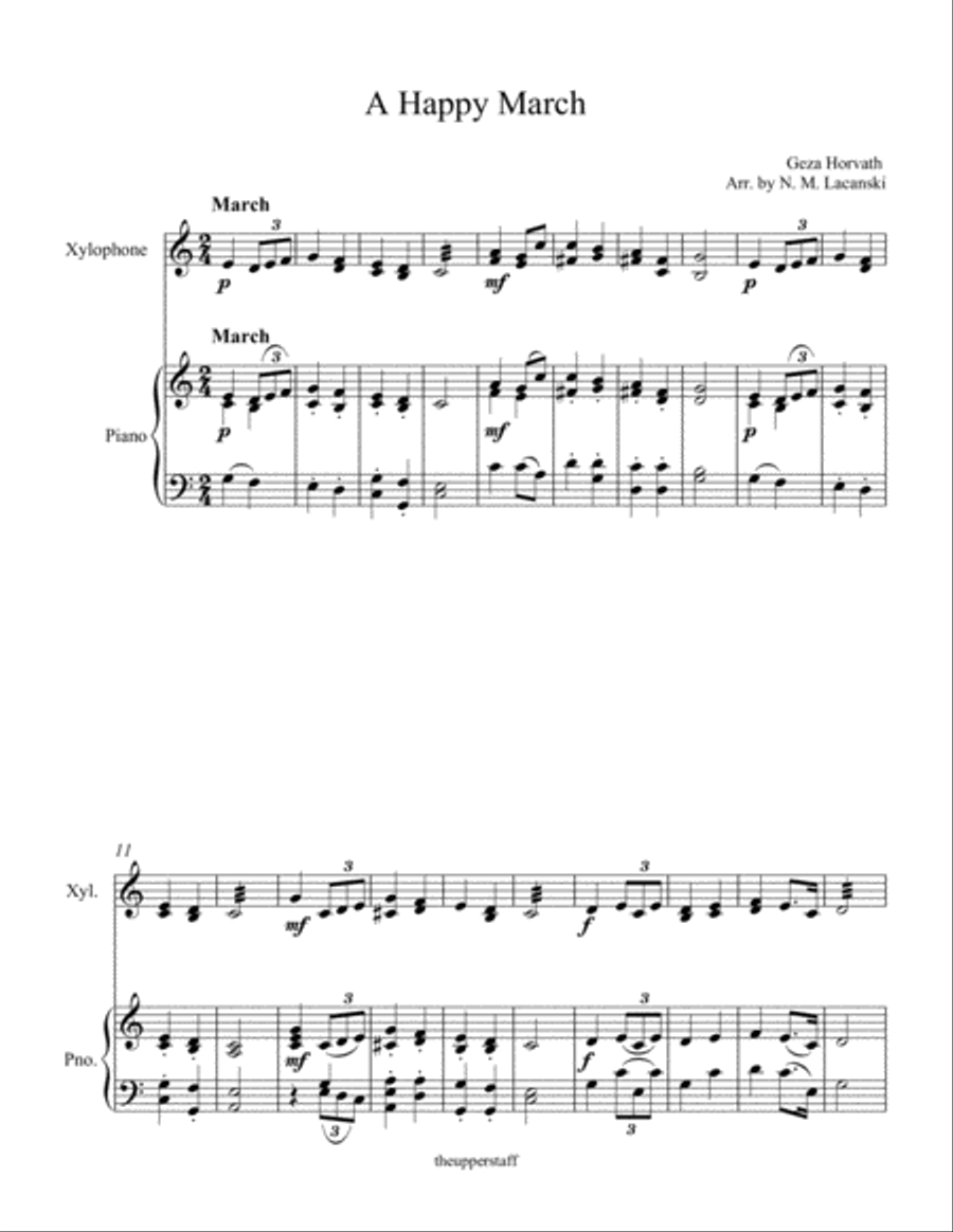 A Happy March Piano scores gallery preview page 2