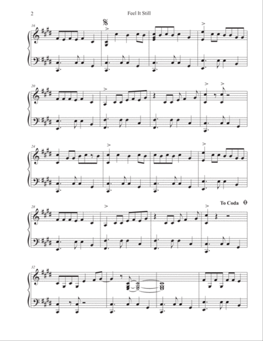 Feel It Still Harp scores gallery preview page 2