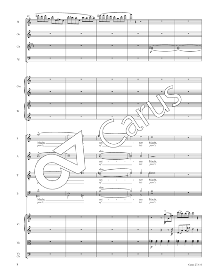 Psalm 150: Halleluja! Lobet den Herrn in seinem Heiligtum Divisi scores gallery preview page 13