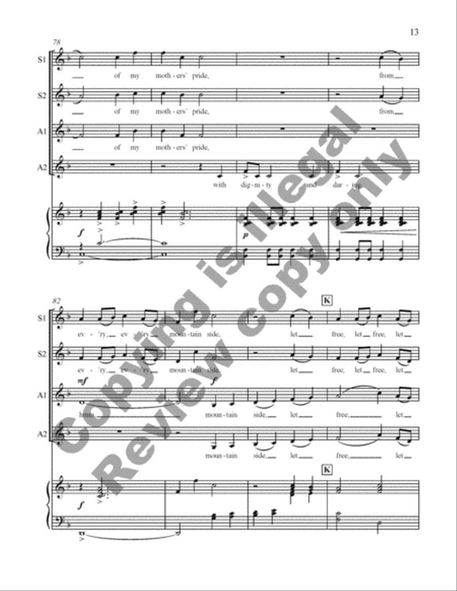 I, Too, Sing America Children's Choir scores gallery preview page 12