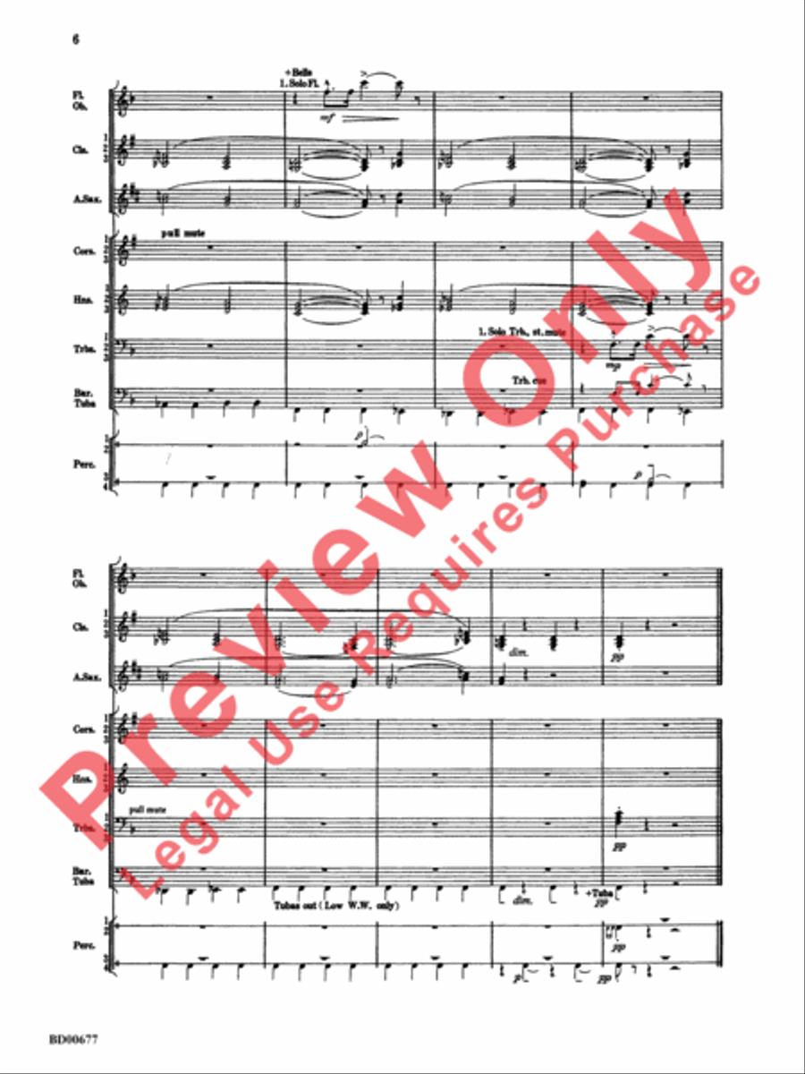 Brookshire Suite Concert Band scores gallery preview page 7