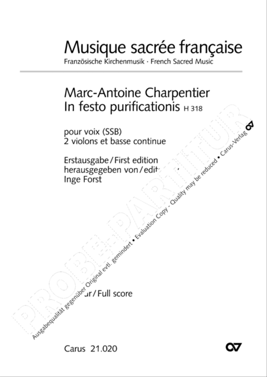 In festo purificationis Choir scores gallery preview page 2