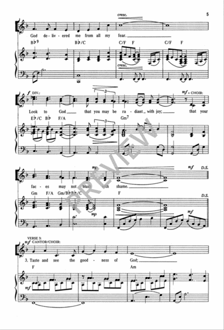 I Will Bless the Lord I Will Bless the Lord 4-Part scores gallery preview page 6
