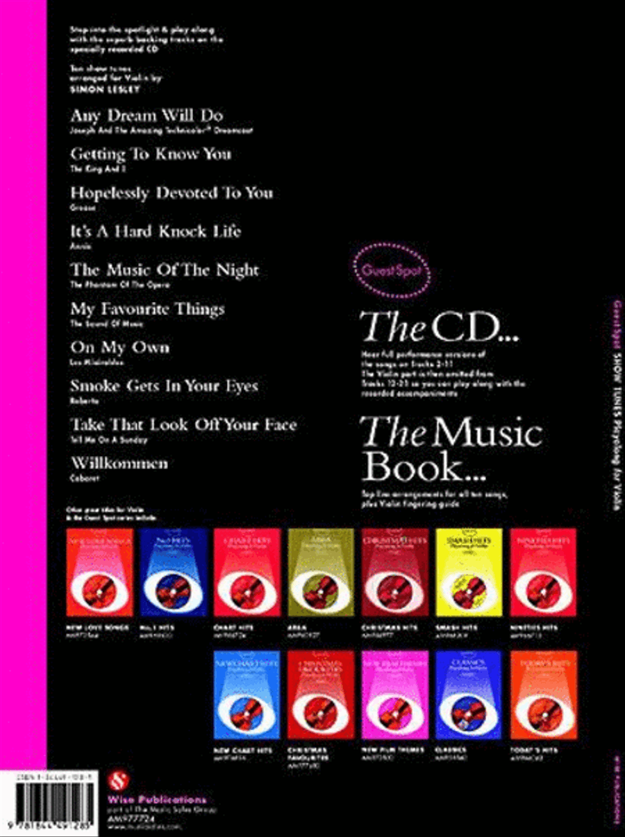 Showtunes Playalong Violin Solo scores gallery preview page 2