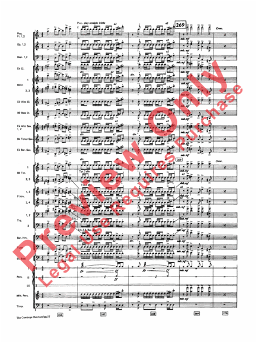The Cowboys Concert Band scores gallery preview page 56