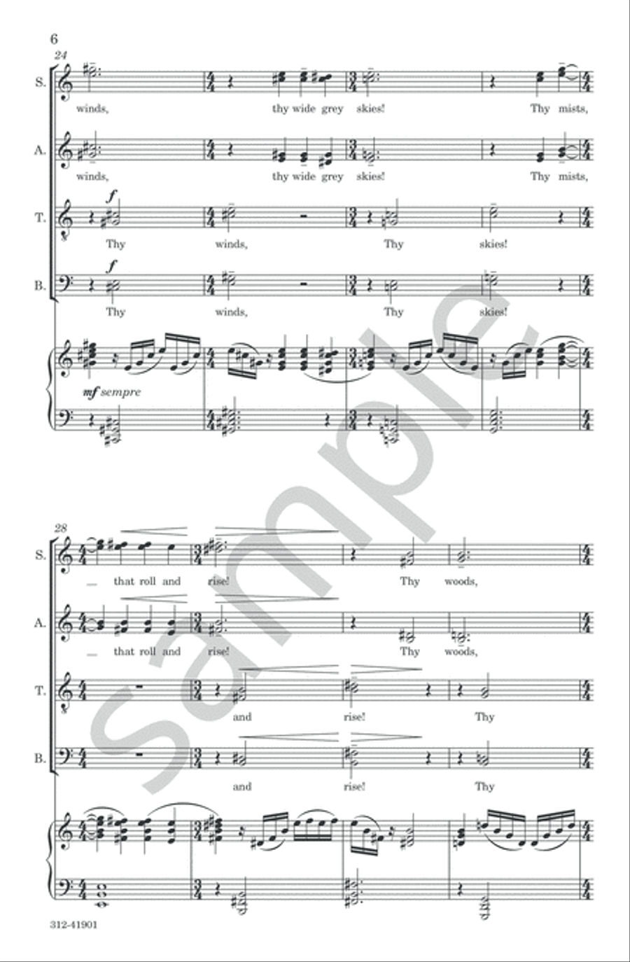 God's World 4-Part scores gallery preview page 7