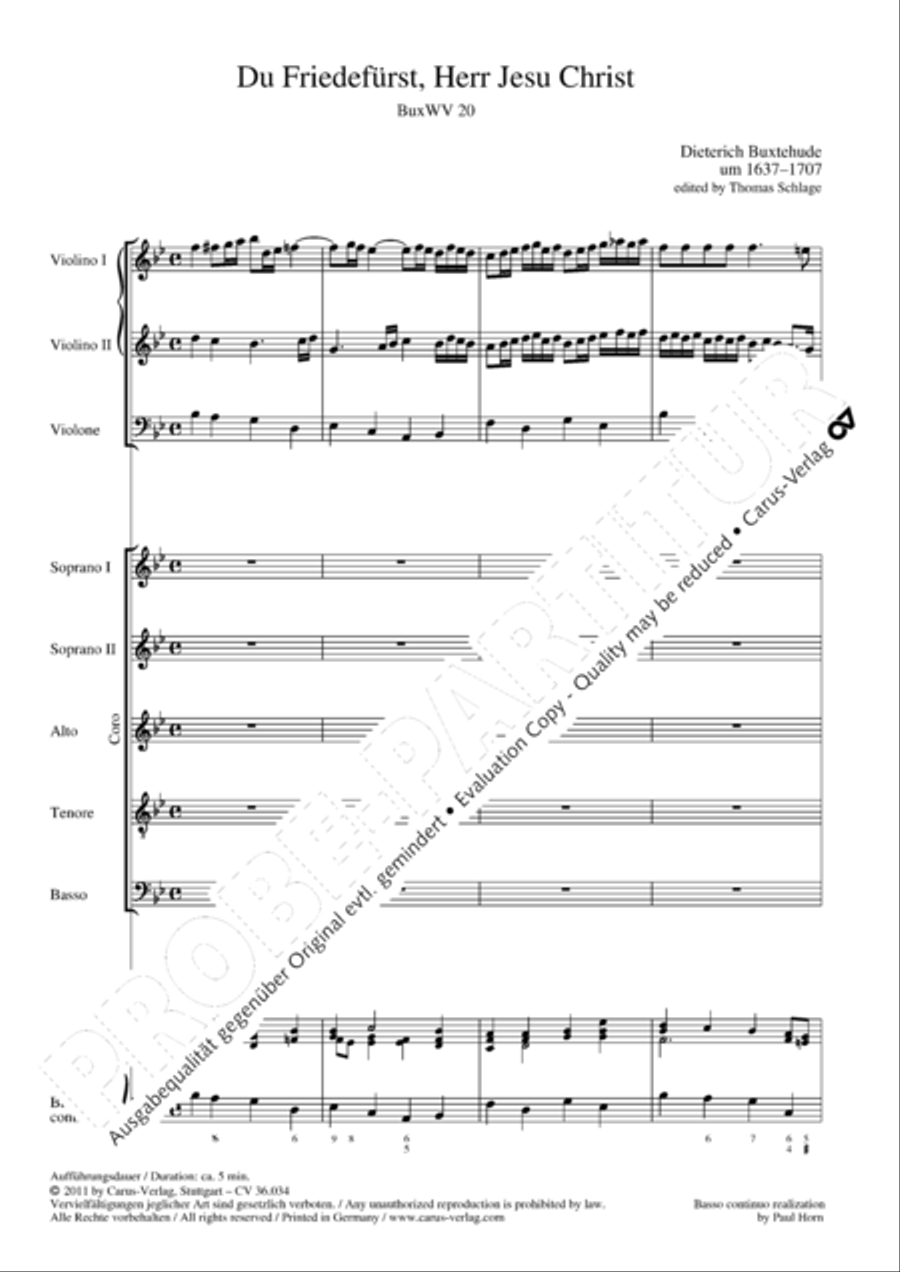 Thou Prince of peace, to thee we how (Du Friedefurst, Herr Jesu Christ) SSATB scores gallery preview page 8