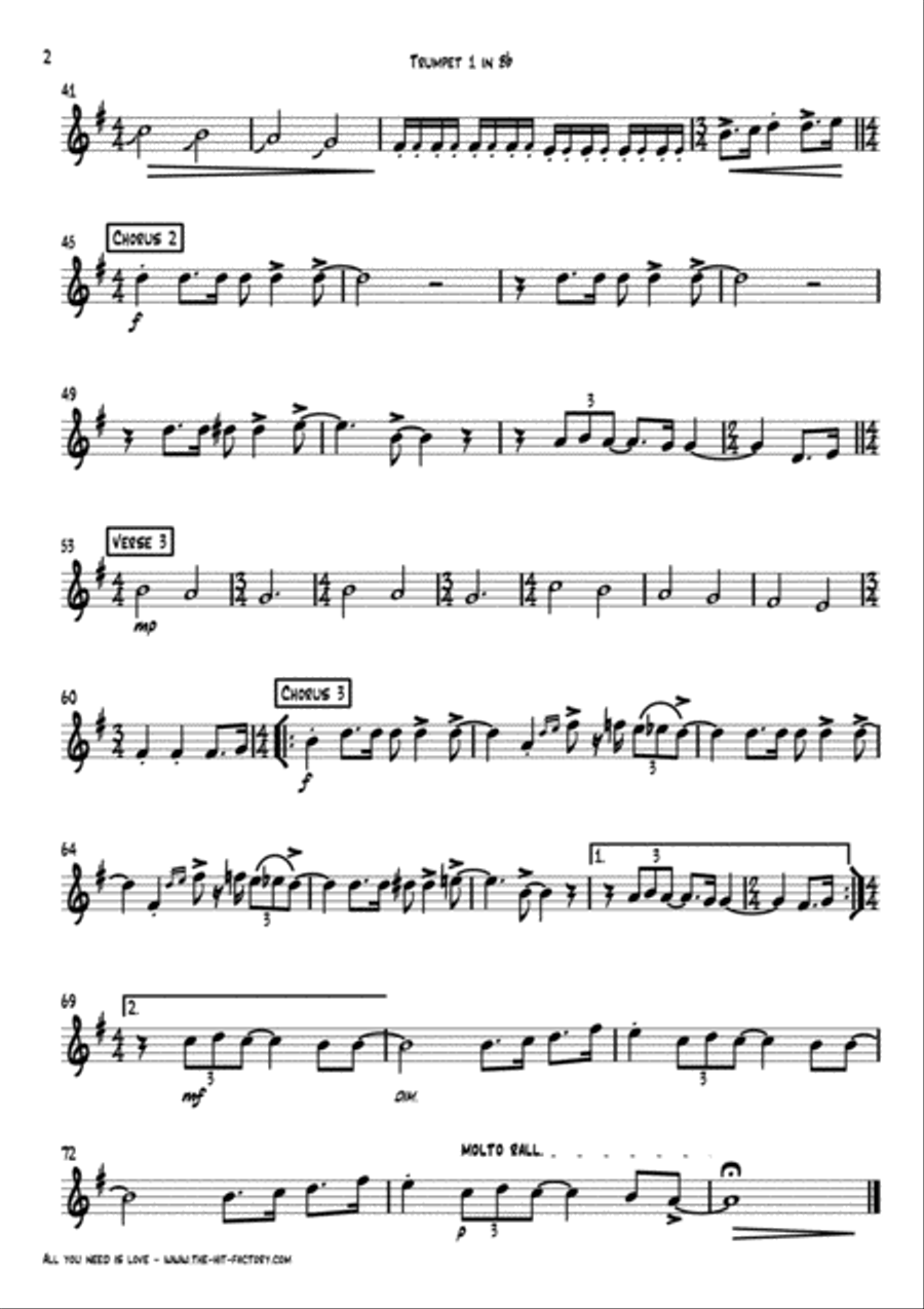 All You Need Is Love School and Community scores gallery preview page 6