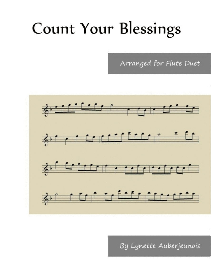 Count Your Blessings - Flute Duet image number null