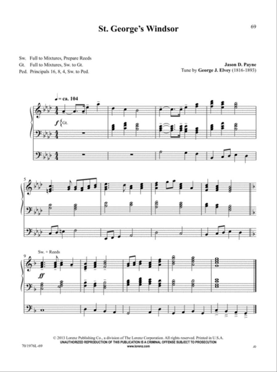 The Organist's Library, Vol. 60 Organ Solo scores gallery preview page 24