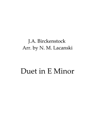 Duet in E Minor