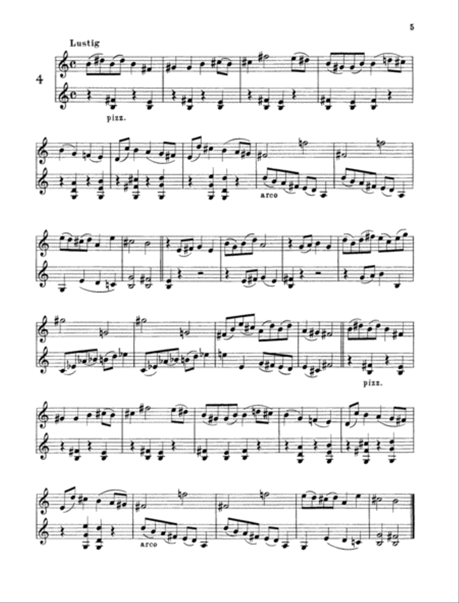 14 Easy Pieces Violin scores gallery preview page 4