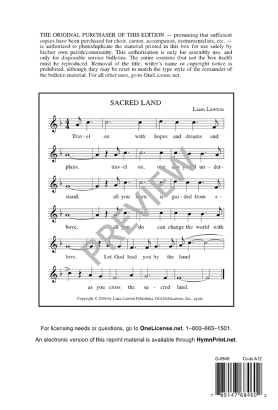 Sacred Land Sacred Land 3-Part scores gallery preview page 13