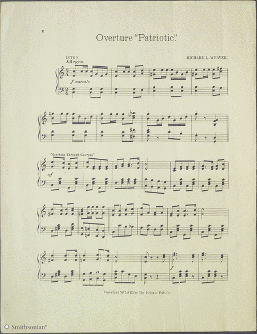 Overture Patriotic Piano Solo scores gallery preview page 2