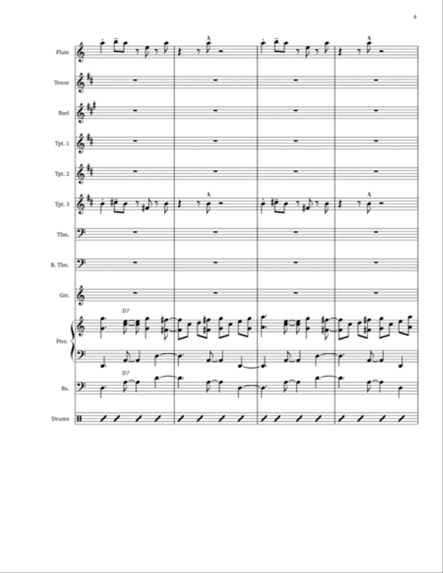 Sabor Jazz Ensemble scores gallery preview page 6