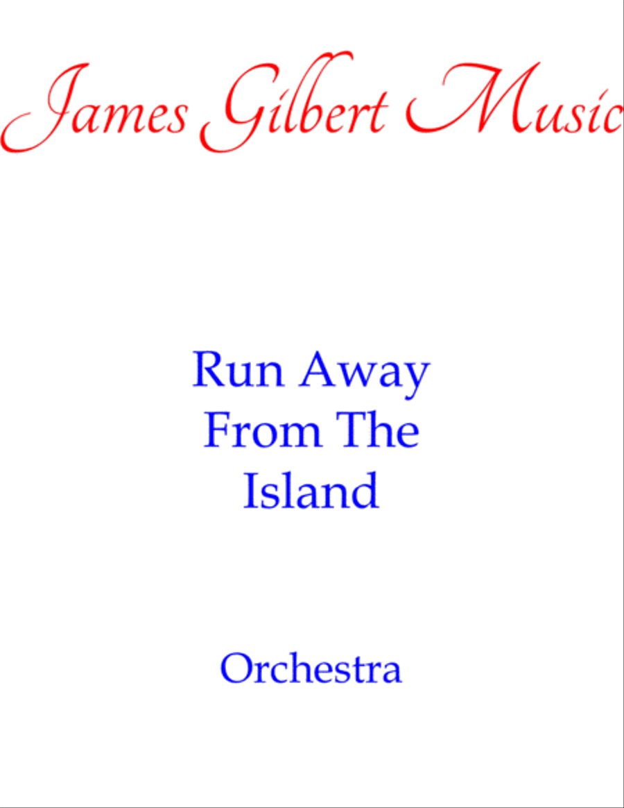 Run Away From The Island Full Orchestra scores gallery preview page 1