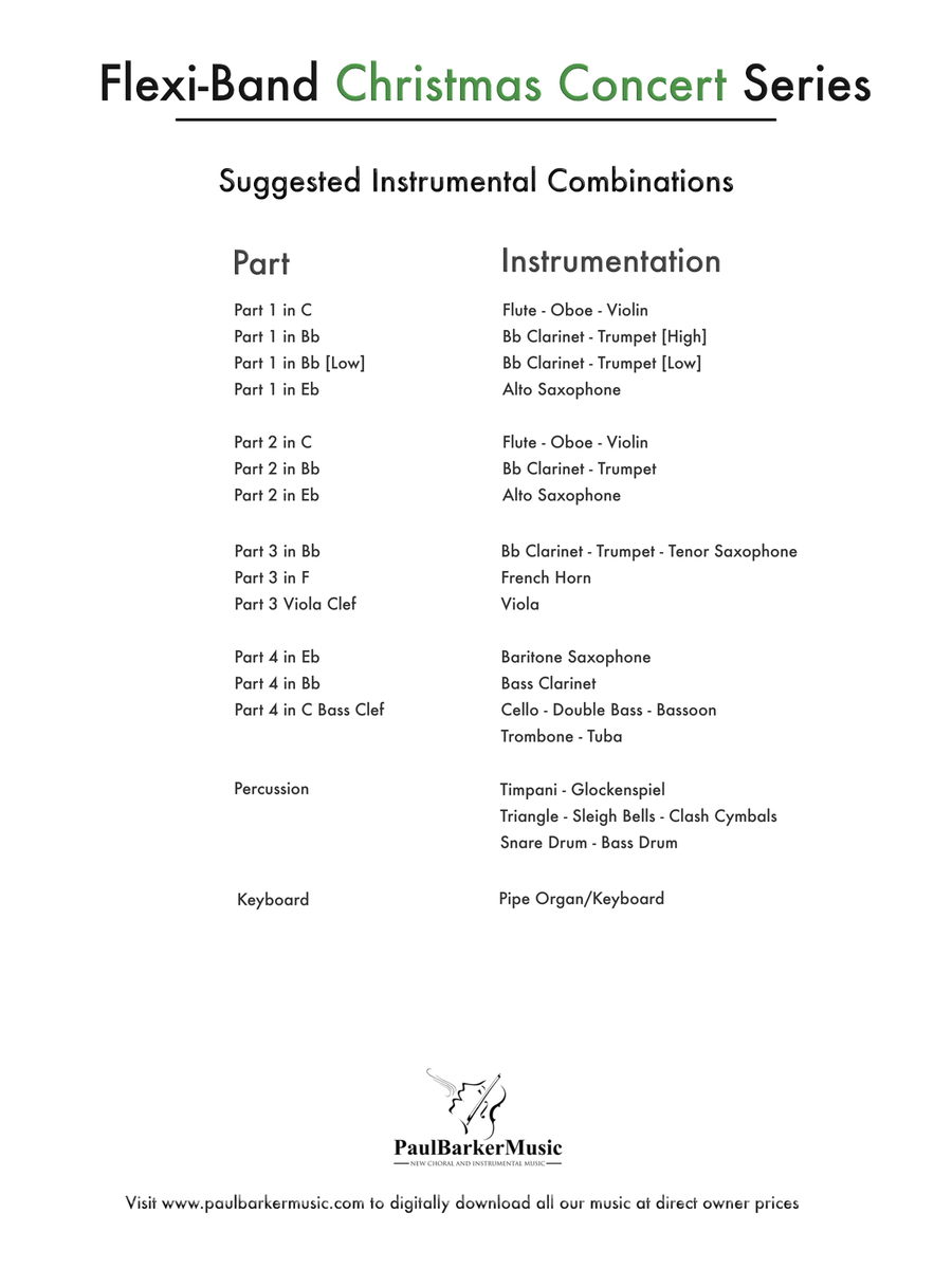 Joy To The World (Flexible Instrumentation) Concert Band scores gallery preview page 3
