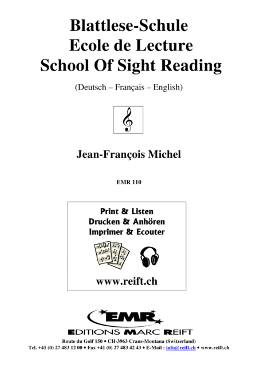 Blattlese-Schule / Ecole de Lecture / School of Sight Reading