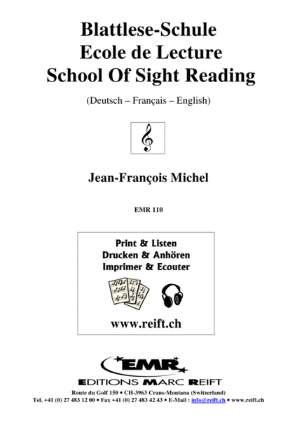Blattlese-Schule / Ecole de Lecture / School of Sight Reading
