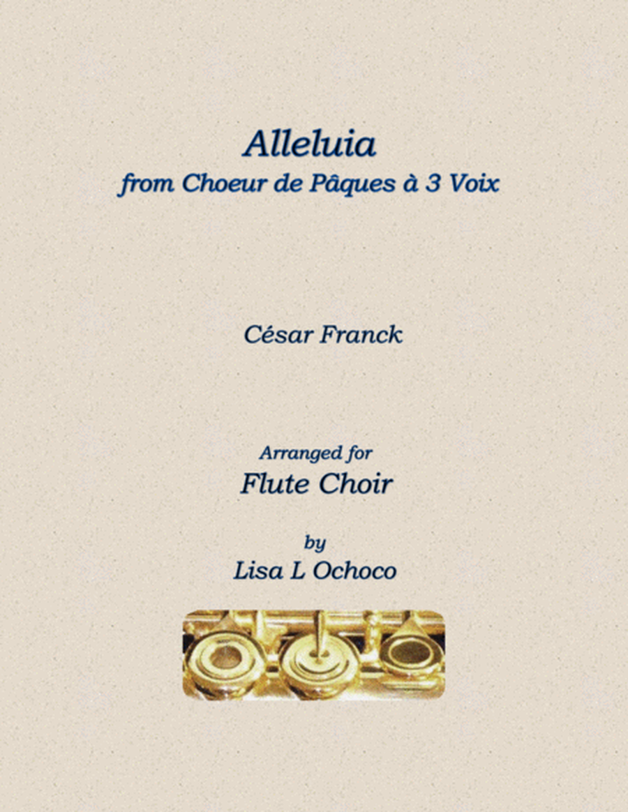 Alleluia from Choeur de Pacques a 3 Voix for Flute Choir image number null