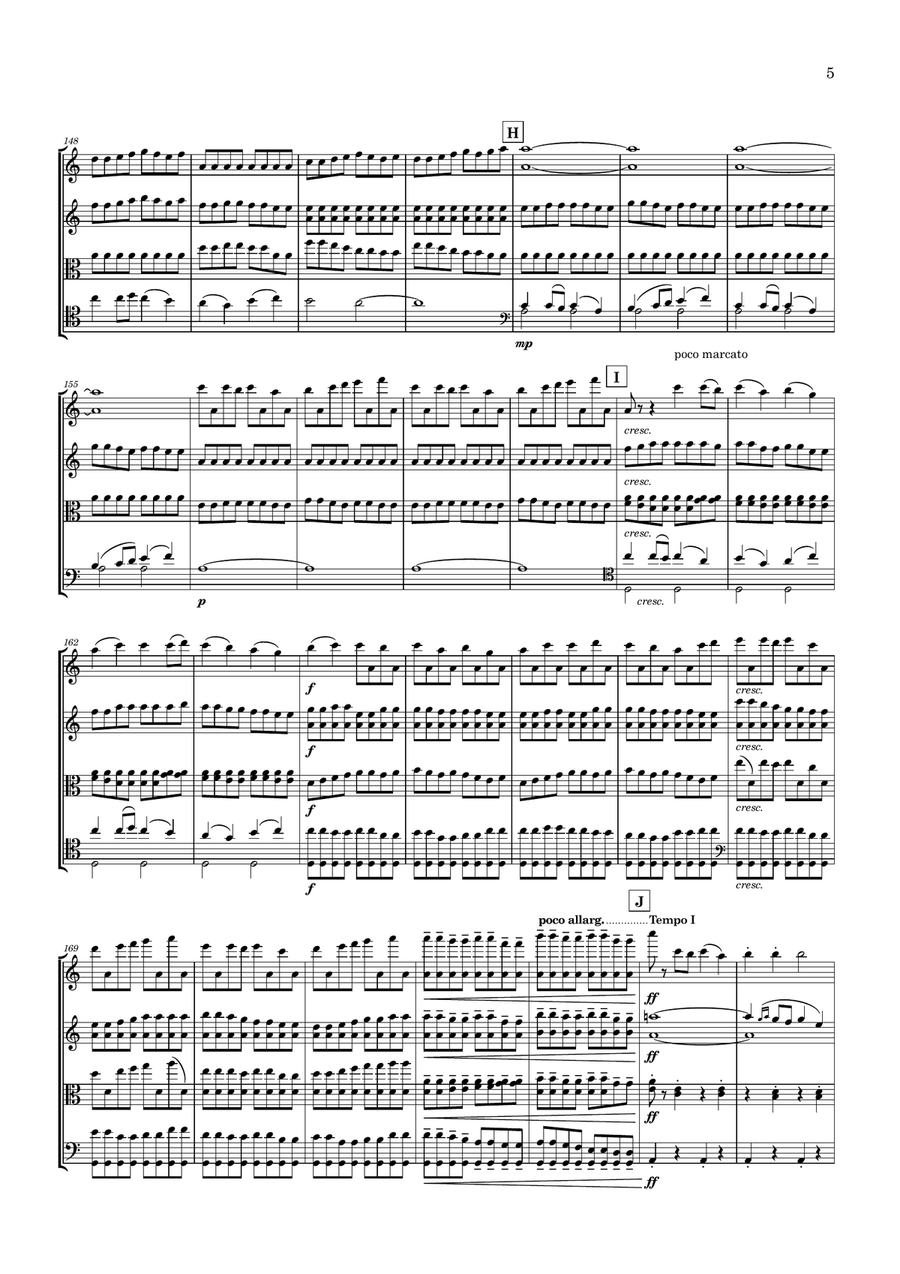Jūdz tautietis String Quartet scores gallery preview page 5