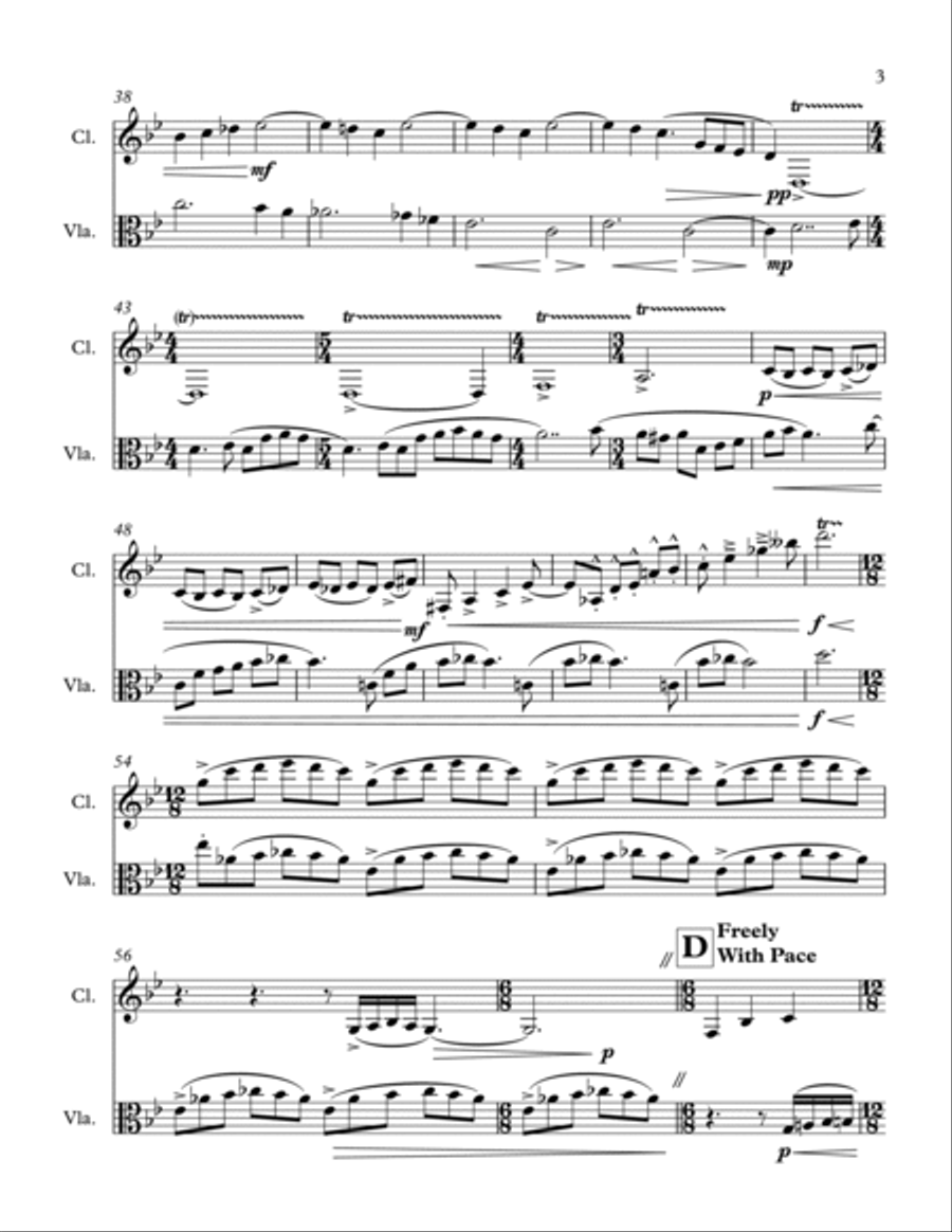 Murmurs Clarinet scores gallery preview page 3