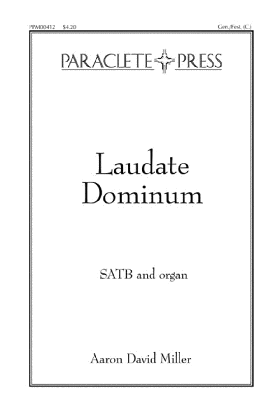 Laudate Dominum 4-Part scores gallery preview page 1