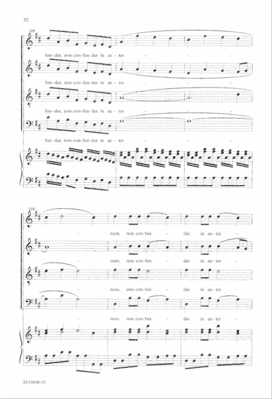 Te Deum Choral Score Te Deum Choral Score 4-Part scores gallery preview page 54