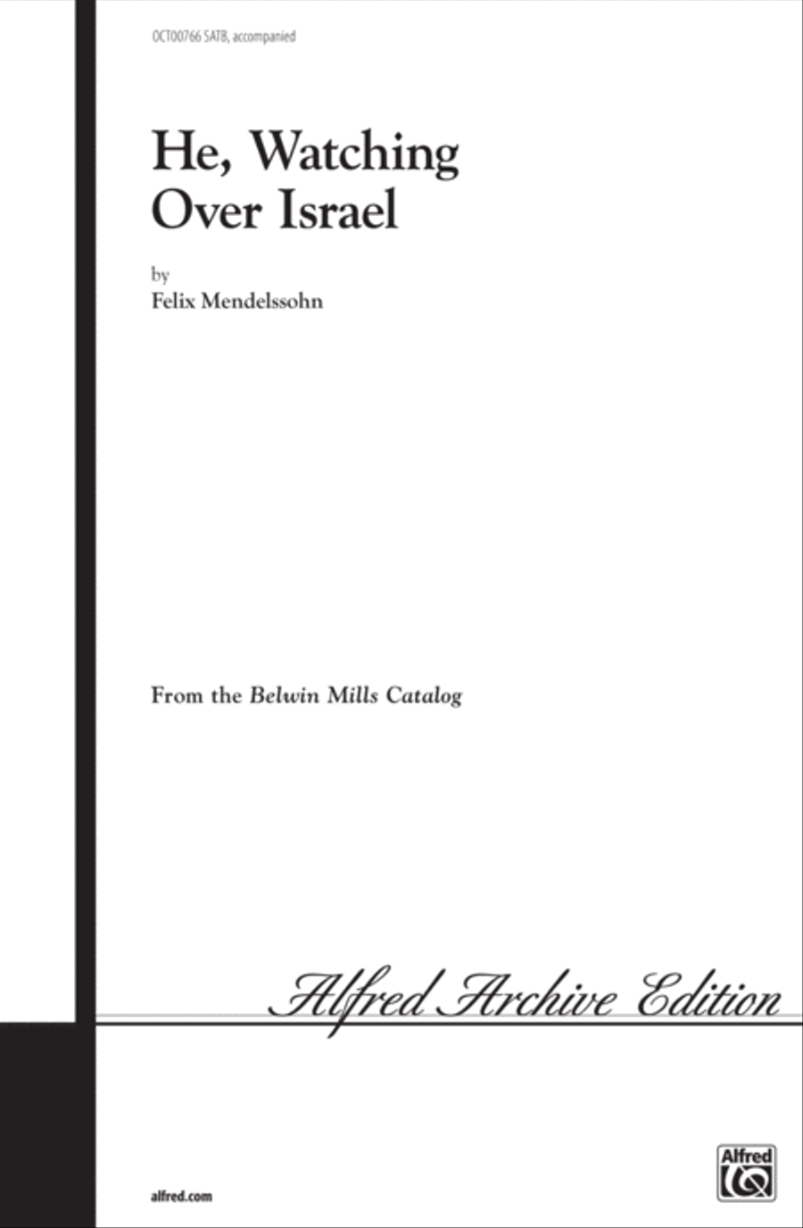 He, Watching Over Israel 4-Part scores gallery preview page 1