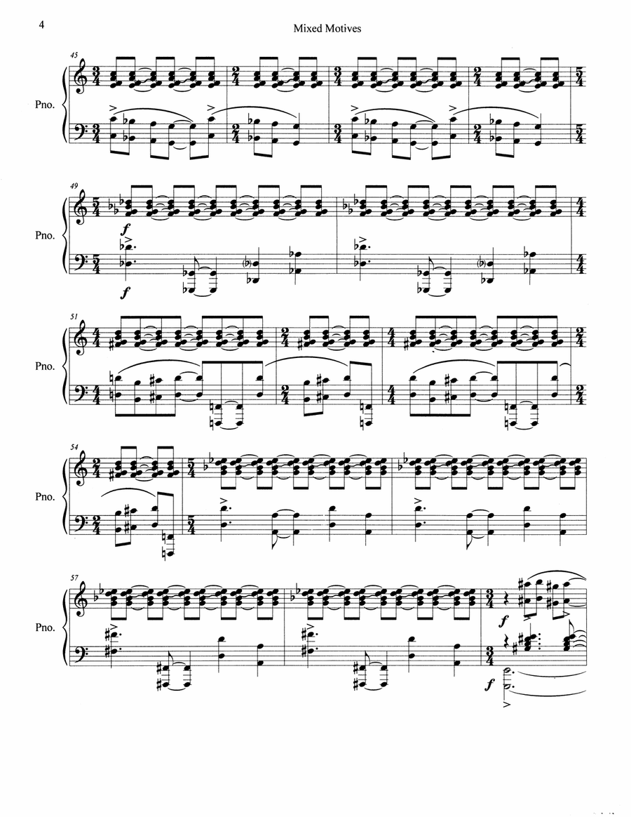Mixed Motives for Solo Piano Piano Solo scores gallery preview page 6