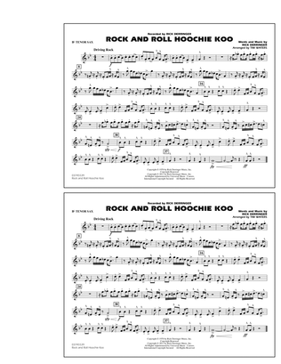 Rock And Roll Hoochie Koo - Bb Tenor Sax