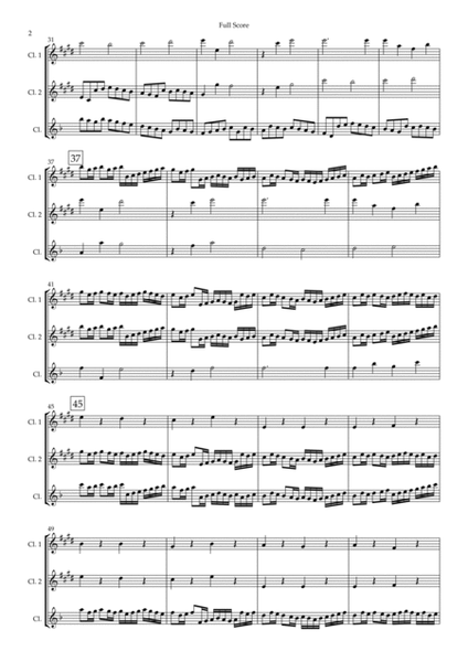 Canon in D Major (Johann Pachelbel) for Clarinet Trio image number null