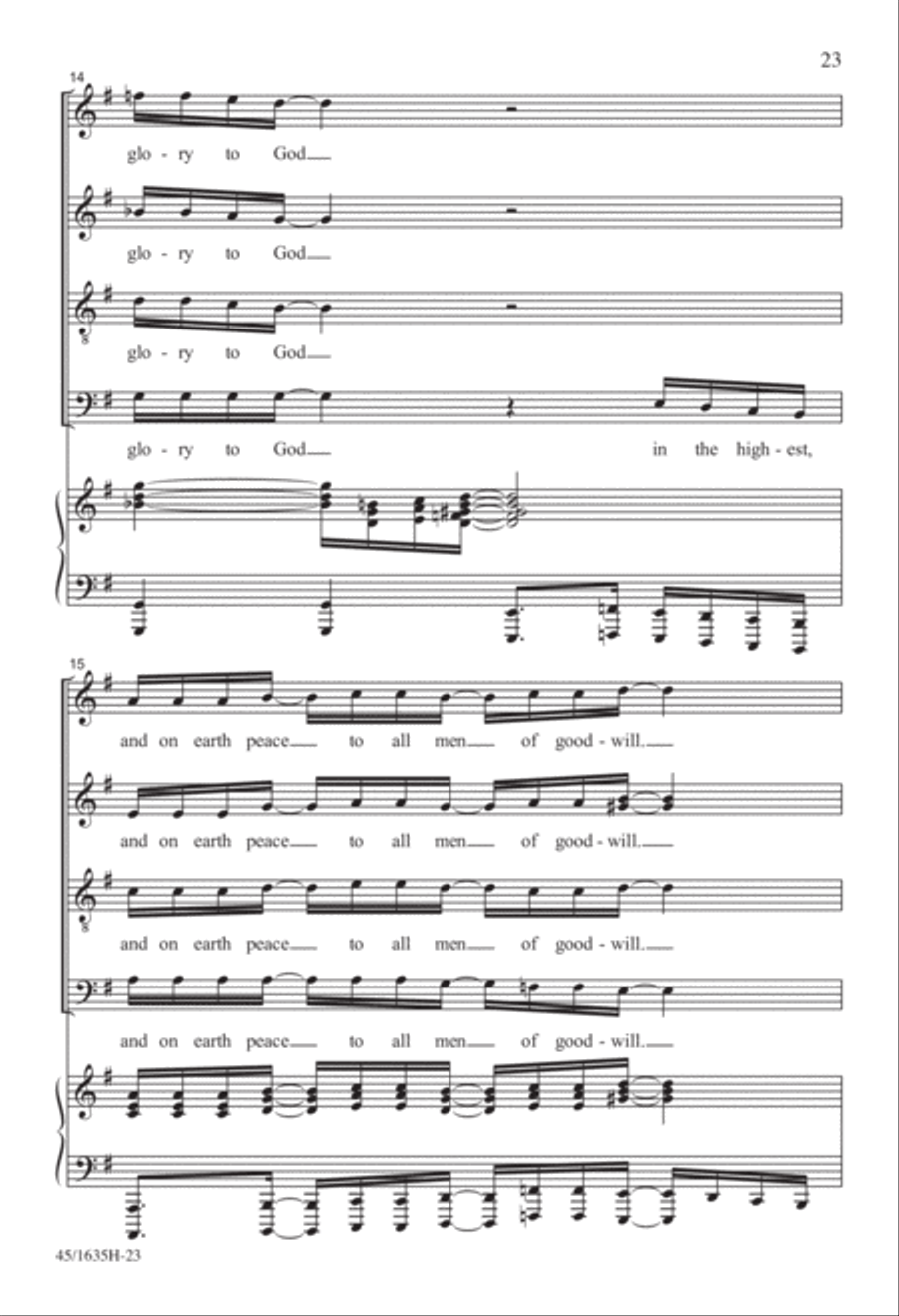 Mass: A Celebration of Love and Joy 4-Part scores gallery preview page 13