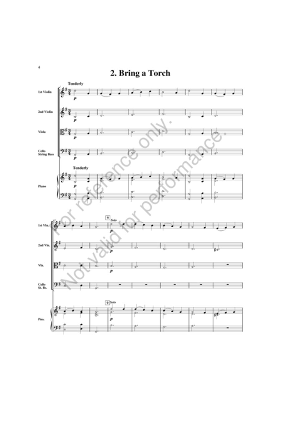A Yuletide String Album by Andrew Balent String Orchestra - Sheet Music page 4