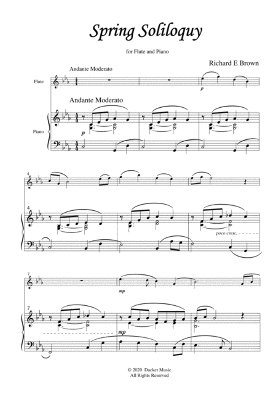 Spring Soliloquy - Flute Flute Solo scores gallery preview page 2