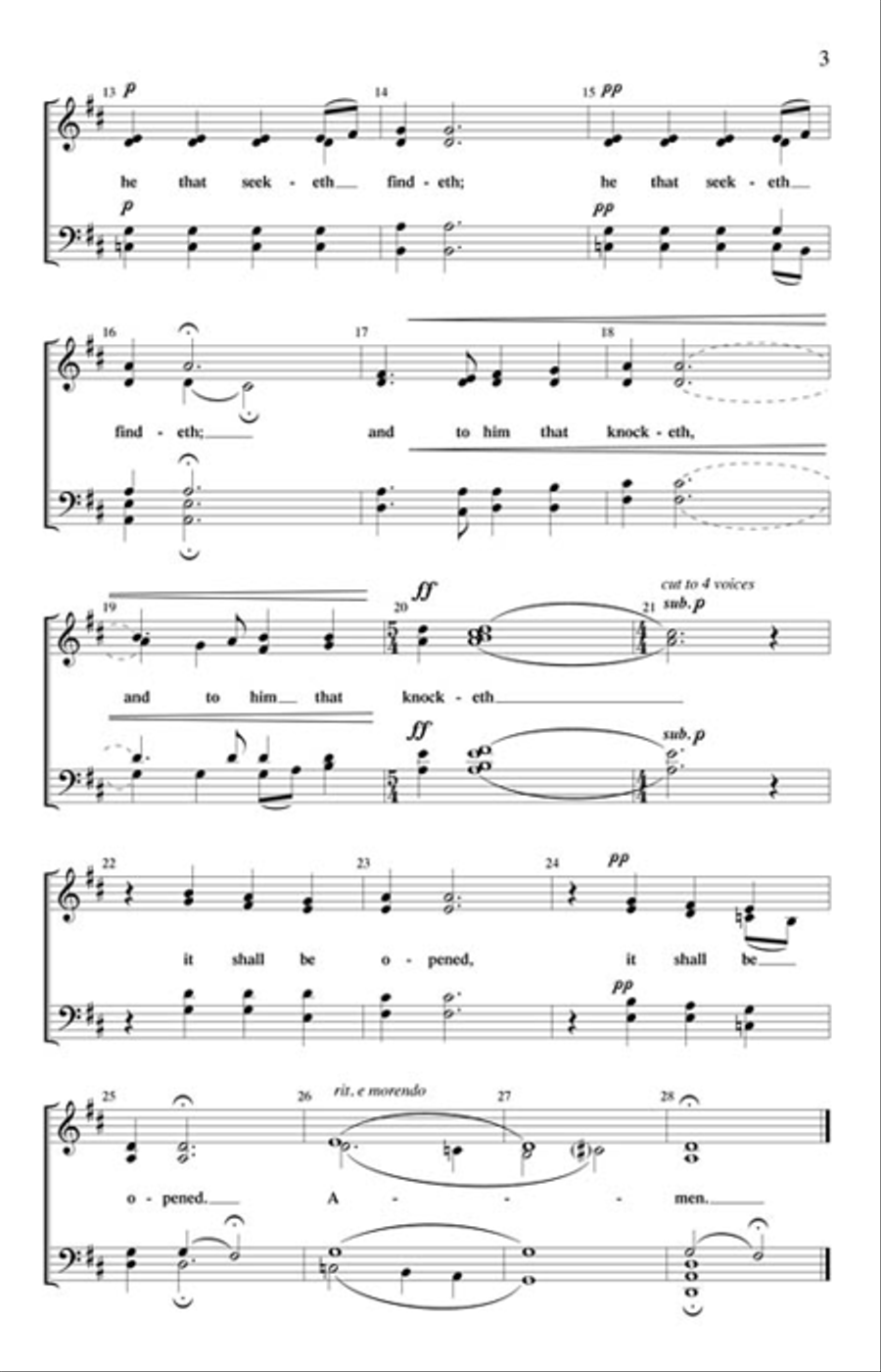 Ask And It Shall Be Given 4-Part scores gallery preview page 3