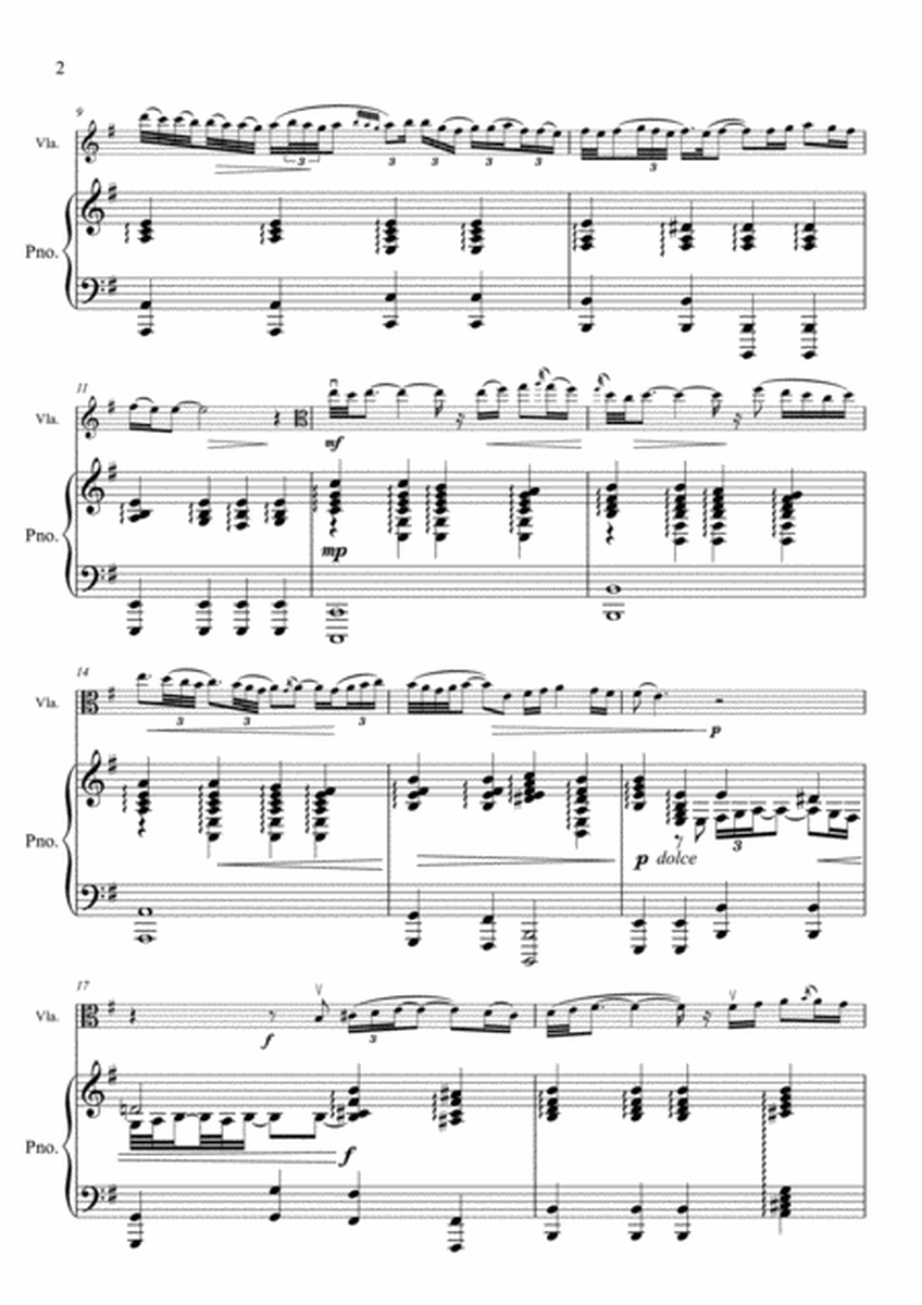 Rodrigo - Adagio (Concerto de Aranjuez) - Viola & Piano