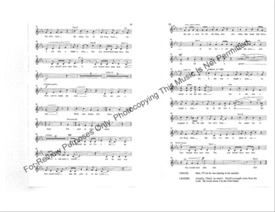 Heroes of the Faith (Sacred Children's Musical) Children's Choir scores gallery preview page 11